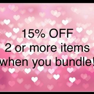 15% off all bundles of 2 or more items!